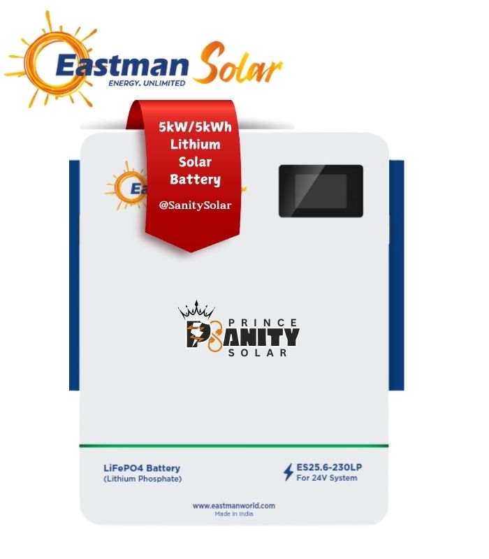 Prince Sanity Solar - Affordable 5kW5kWh Lithium Eastman Solar Batteries at the lowest wholesale price in Nigeria with nationwide delivery.(1)