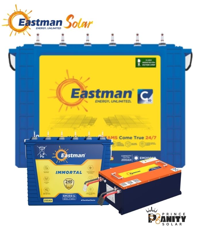 Prince Sanity Solar - Affordable Eastman Solar Batteries at the lowest wholesale price in Nigeria with nationwide delivery.