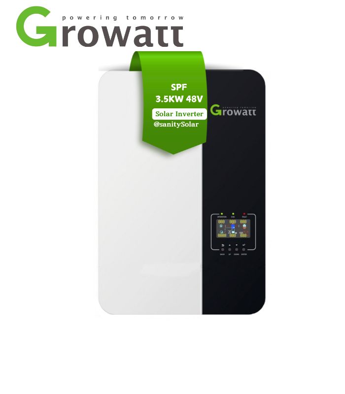 Most Affordable 3.5kVA 48V (SPF 3500 ES) Growatt Solar Inverter at Prince Sanity Solar - Nationwide Delivery