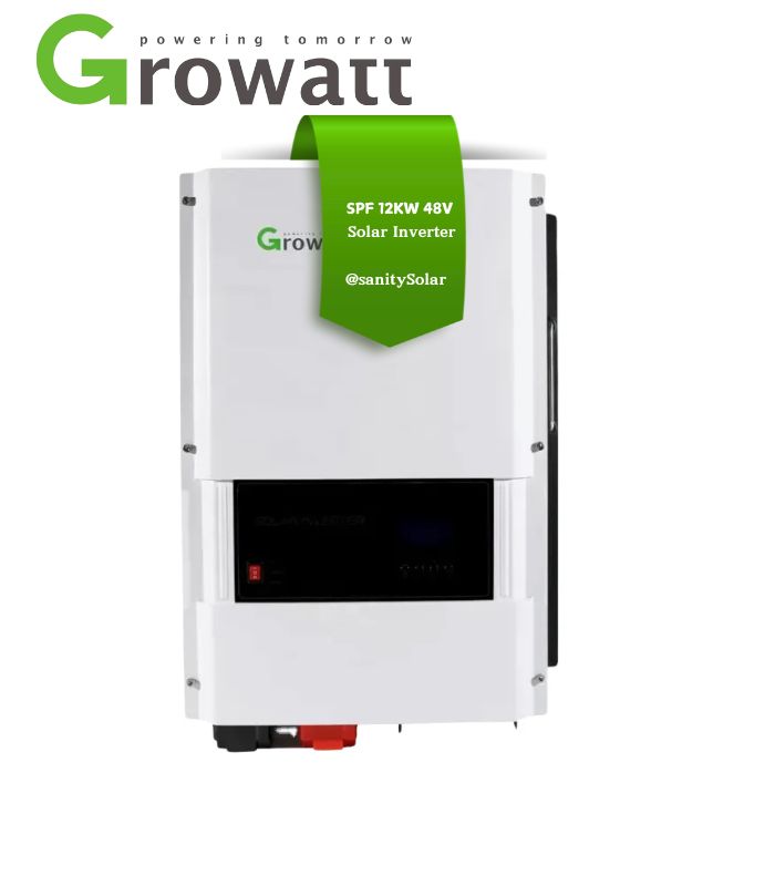 Most Affordable GROWATT SPF 12KW 48V SPF 10000 HVM Series 120A MPPT PV 5000W Solar Inverters in Nigeria at Prince Sanity Solar - Nationwide Delivery