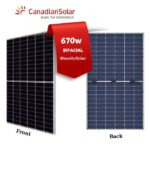 Most Affordable Canadian 670W Bifacial Solar Panels