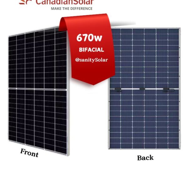 Most Affordable Canadian 670W Bifacial Solar Panels