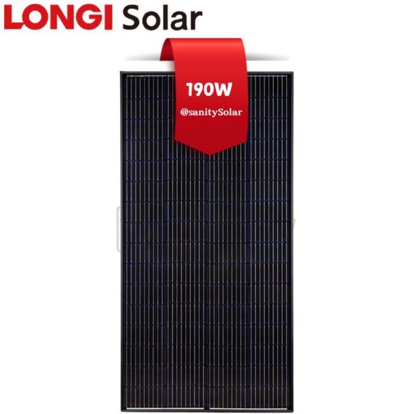 Most Affordable 190W Longi Solar Panels in Nigeria at Prince Sanity Solar - Nationwide Delivery