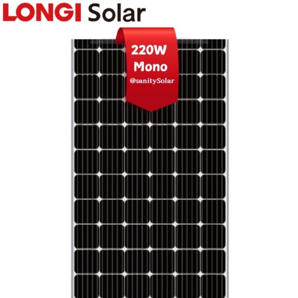 Most Affordable 220W Longi Solar Panels in Nigeria at Prince Sanity Solar - Nationwide Delivery