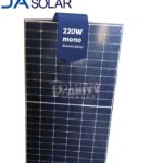 Most Affordable 220W Mono JA Solar Panels in Nigeria at Prince Sanity Solar with Nationwide Delivery and flexible payment plans