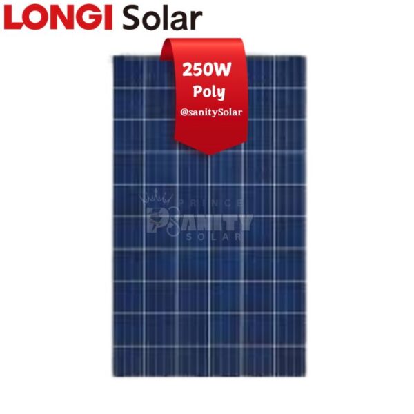Most Affordable 250W Poly Longi Solar Panels in Nigeria at Prince Sanity Solar - Nationwide Delivery
