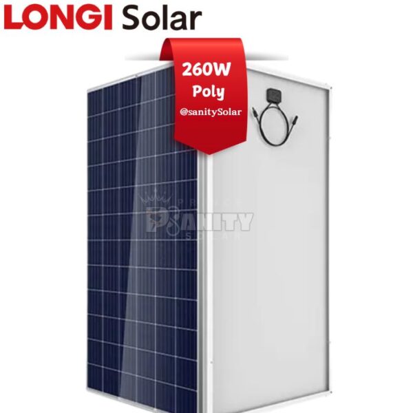 Most Affordable 260W Poly Longi Solar Panels in Nigeria at Prince Sanity Solar - Nationwide Delivery
