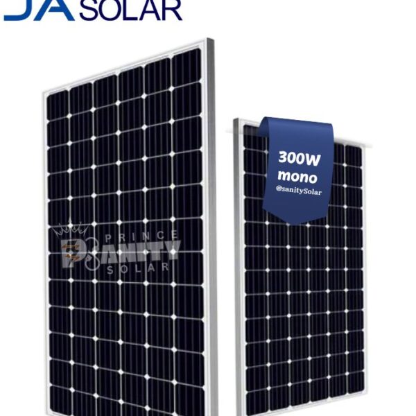 Most Affordable 300W Mono JA Solar Panels in Nigeria at Prince Sanity Solar with Nationwide Delivery and flexible payment plans