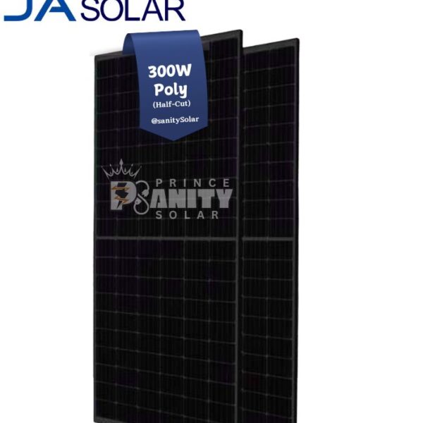 Most Affordable 300W Poly (Half-Cut) JA Solar Panels in Nigeria at Prince Sanity Solar with Nationwide Delivery and flexible payment plans