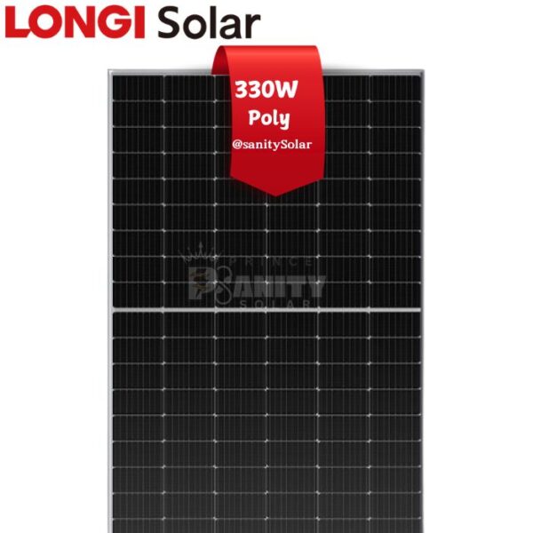 Most Affordable 330W Poly Longi Solar Panels in Nigeria at Prince Sanity Solar - Nationwide Delivery
