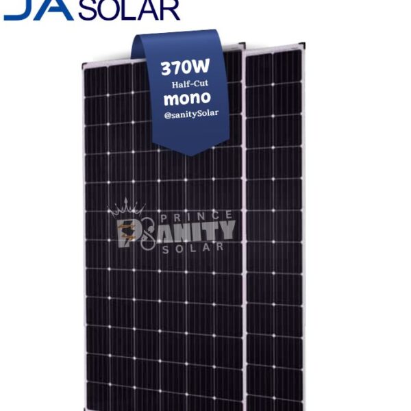 Most Affordable 370W HC Mono JA Solar Panels in Nigeria at Prince Sanity Solar with Nationwide Delivery and flexible payment plans