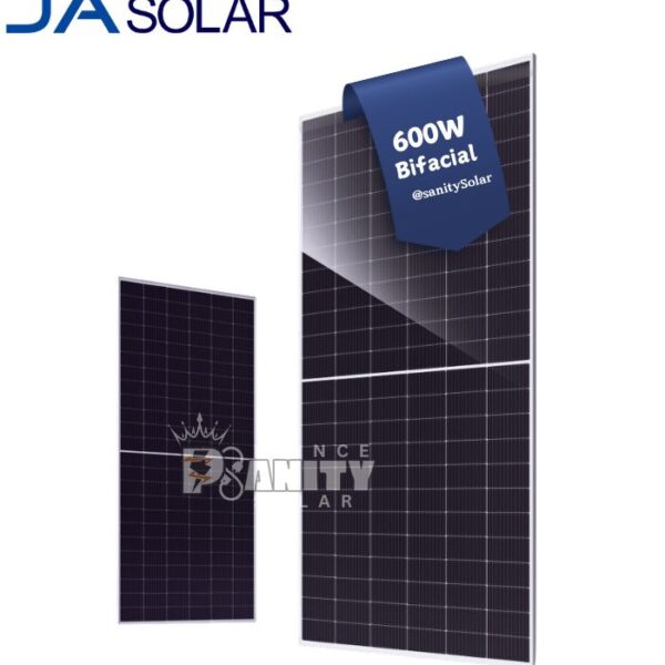 Most Affordable 600WBifacial JA Solar Panels in Nigeria at Prince Sanity Solar with Nationwide Delivery and flexible payment plans