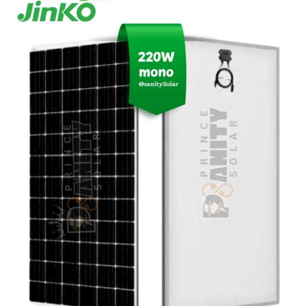Prince Sanity Solar - Most Affordable 220W Mono Jinko Solar Panel in Nigeria with nationwide delivery