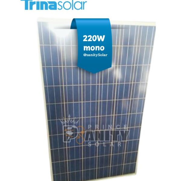 Prince Sanity Solar - Most Affordable 220W Mono Trina Solar Panel in Nigeria with nationwide delivery and flexible payment plans