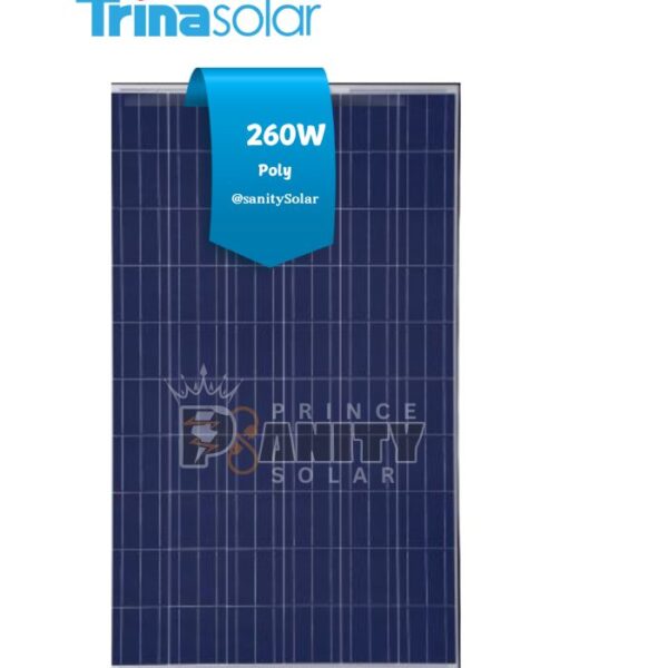 Prince Sanity Solar - Most Affordable 260W poly Trina Solar Panel in Nigeria with nationwide delivery and flexible payment plans