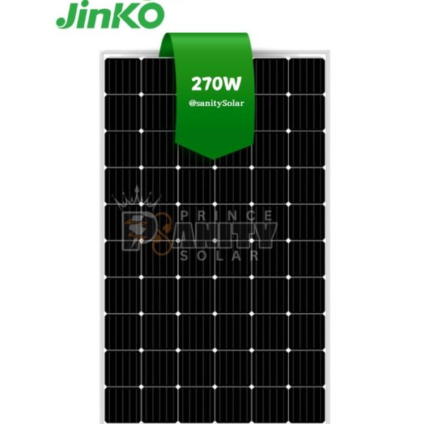 Prince Sanity Solar - Most Affordable 270W Mono Jinko Solar Panel in Nigeria with nationwide delivery and flexible payment plans