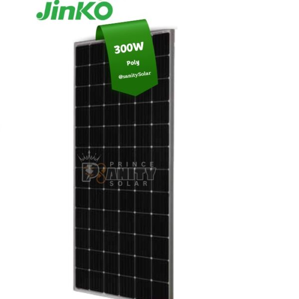 Prince Sanity Solar - Most Affordable 300W Poly (Long Frame) Jinko Solar Panel in Nigeria with nationwide delivery with flexible payment plans
