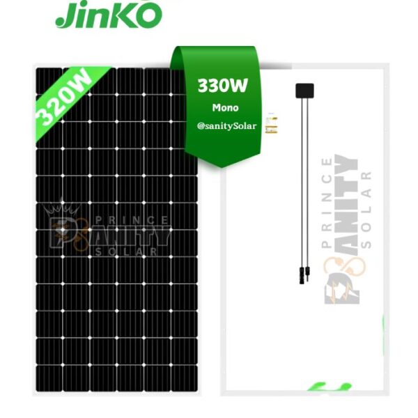 Prince Sanity Solar - Most Affordable 330W Mono Jinko Solar Panel in Nigeria with nationwide delivery and flexible payment plans