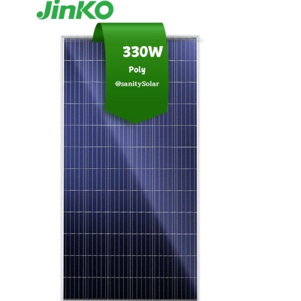 Prince Sanity Solar - Most Affordable 330W Poly (Long Frame) Jinko Solar Panel in Nigeria with nationwide delivery with flexible payment plans