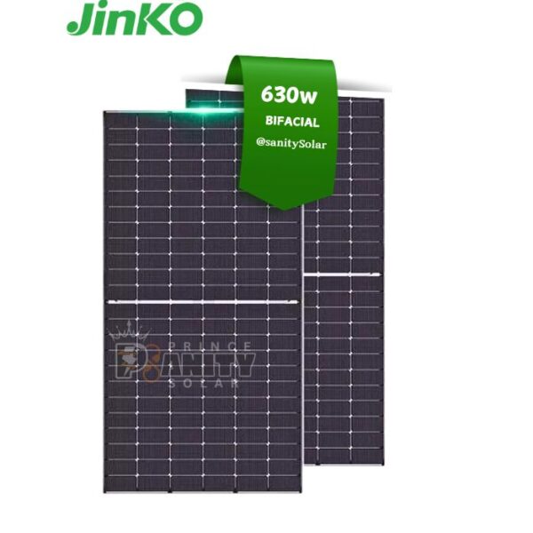 Prince Sanity Solar - Most Affordable 630W Bifacial Jinko Solar Panel in Nigeria with nationwide delivery and flexible payment plans
