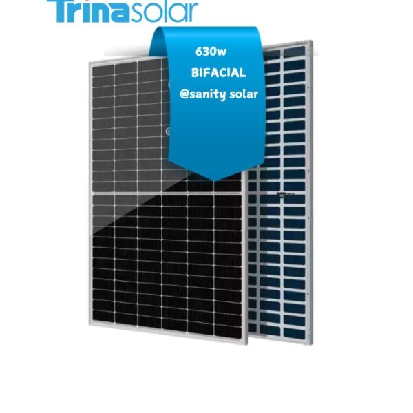 Prince Sanity Solar - Most Affordable 630W Bifacial Trina Solar Panel in Nigeria with nationwide delivery and flexible payment plans