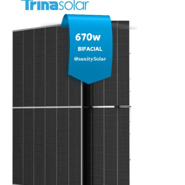 Prince Sanity Solar - Most Affordable 670W Bifacial Trina Solar Panel in Nigeria with nationwide delivery and flexible payment plans